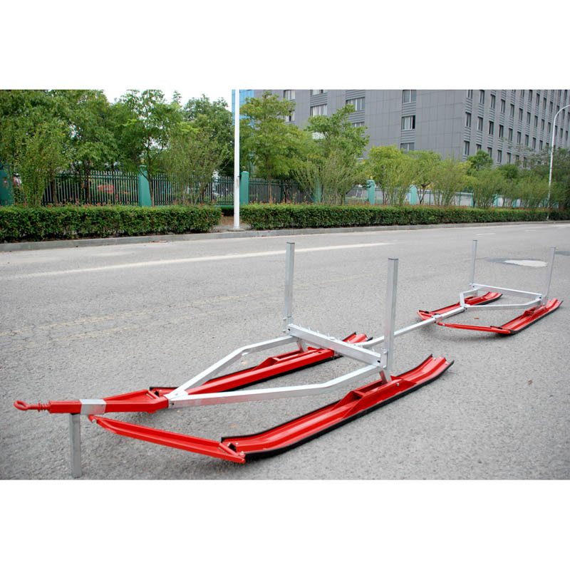 Snow tandem timber ski sled 