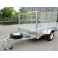 Aluninum 7 x 5 Trailer boks med buret 